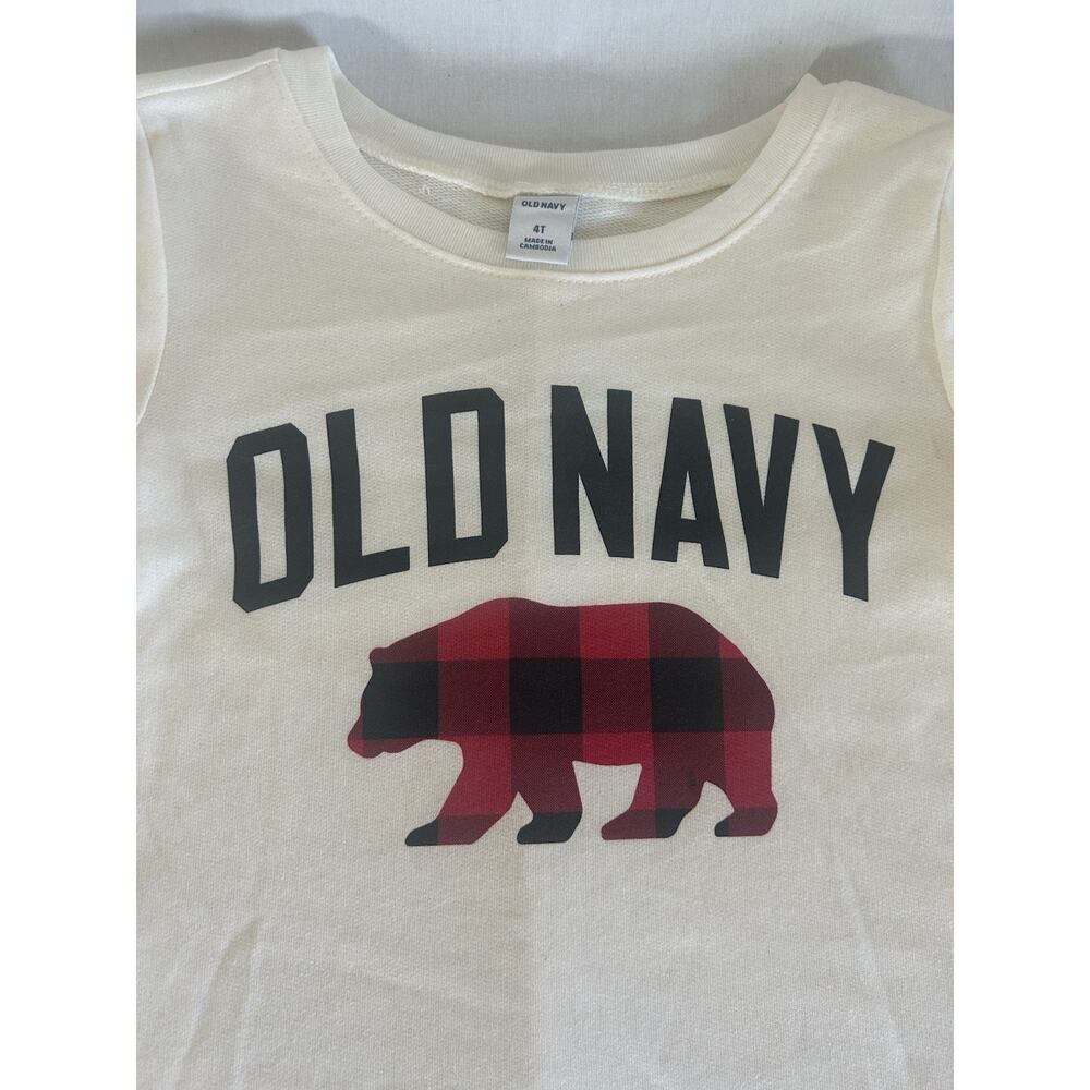 Old Navy New with tags Long Sleeve Shirt Dress Off White Color Size‎ 4T